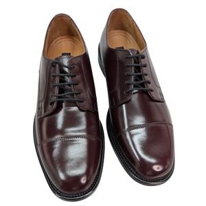Bostonian Andover Burgundy Leather Cap Toe Oxford Dress Shoes Mens US8 M Wedding